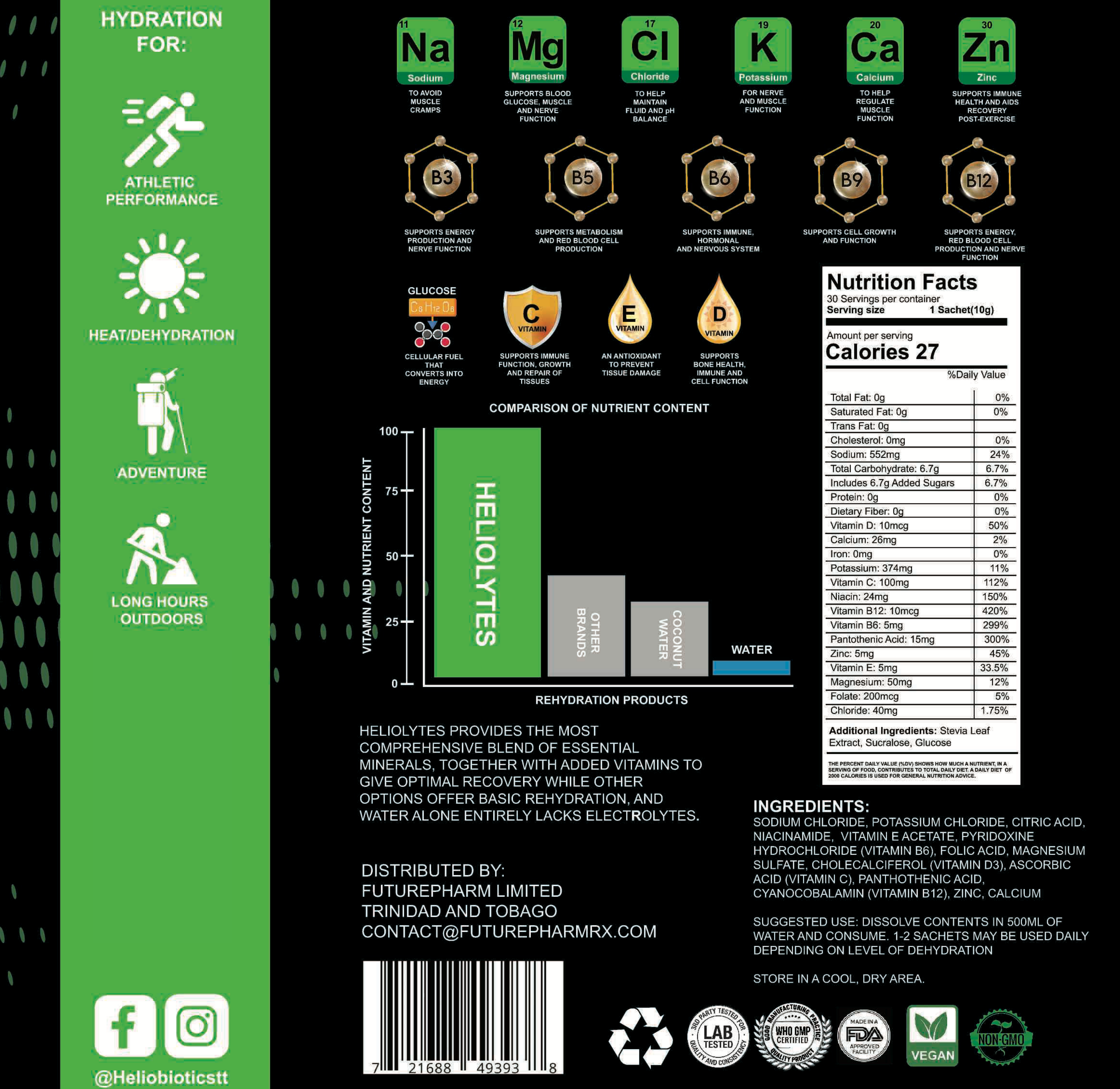 Heliolytes Recharge+ (30 Servings)
